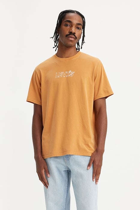 SS PRINTED T-SHIRT ORANGE 1