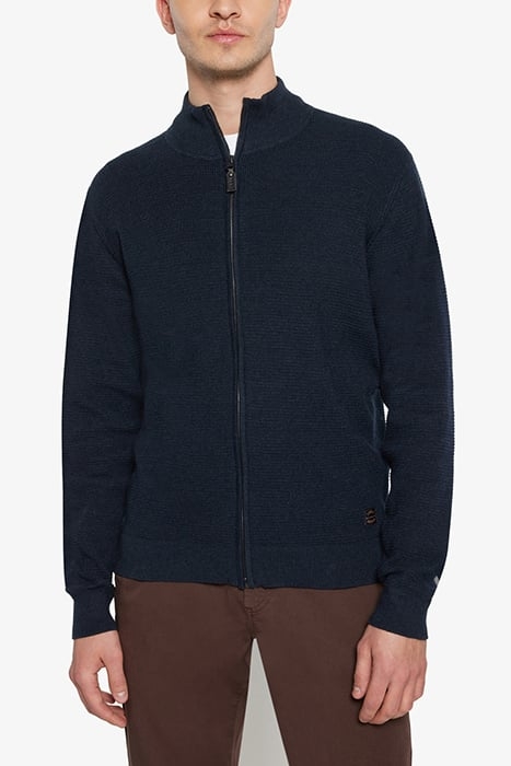 CONNORSI STRUCTURE CARDIGAN+ DEEP MARINE MELANGE 1