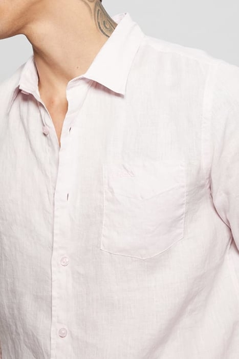 LS ISLAND LINEN SHIRT AIRY PINK 5