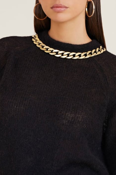 NUVOLA LS CHAIN SWTR JET BLACK A996 5