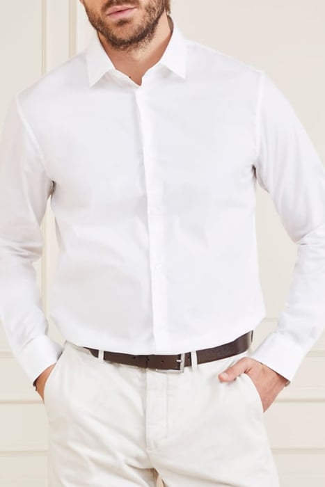 BENNY NEW COLLAR PAU PURE CASUAL SHIRT WHITE 6