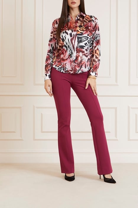 THE ICON BLOUSE PRINT LEOPARD ROSE BUTTON-DOWN SHIRT PRINT 3