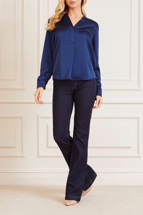 CYNTHIA BLOUSE POLY SECRET BLUE 3