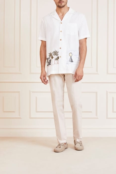 BILLY BOWLING SHIRT SALT CASUAL WHITE 3