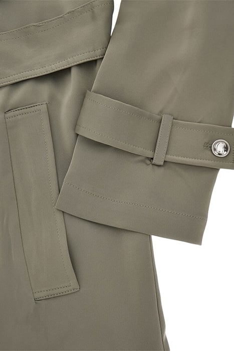 MICOLE SATIN TRENCH MOSSY GREEN 7
