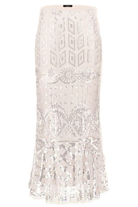 CRYSTAEMBROIDERED CRYSTAL BUFFY MINI SKIRT COMBO 3