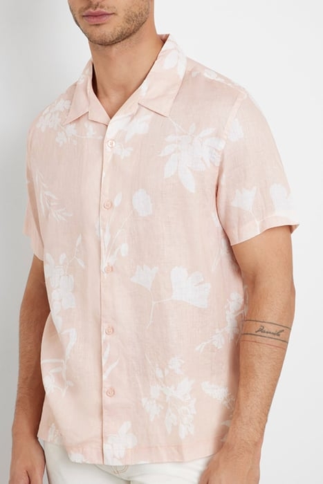 SS ISLAND LINEN CUTOUT SHIRT WATERCOLOR CUTOUT TA 1