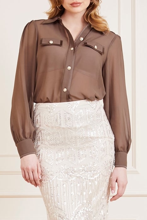 EMILY SHIRT GENERAL BUTTON-DOWN BROWN 1