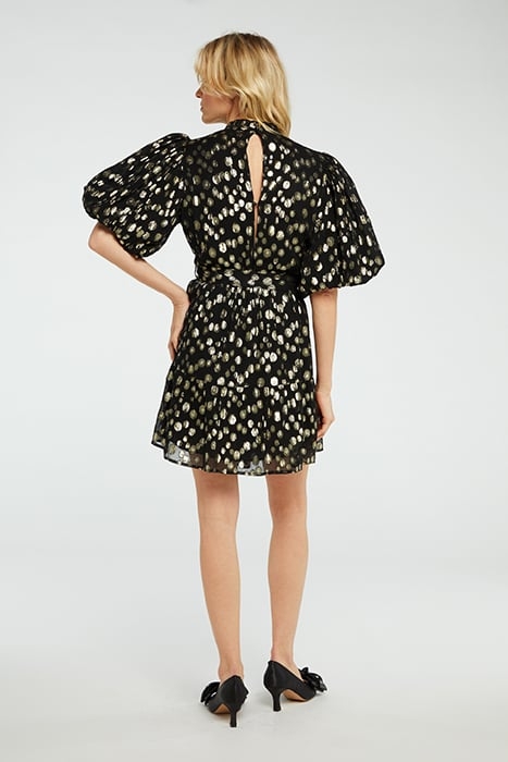 ROXY DRESS BLACK/GOLD 3