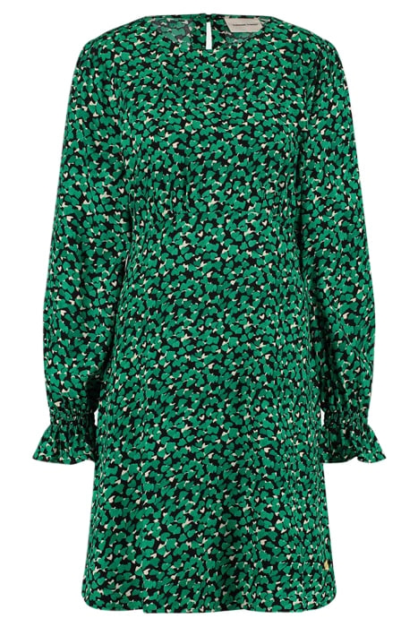 VANESSA DRESS FEELING GREEN/BLACK 3