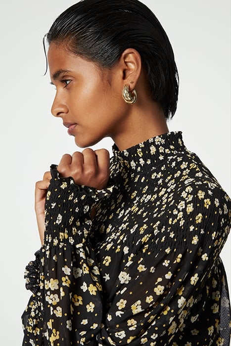 MILA TOP BLACK/DIJON YELLOW 4