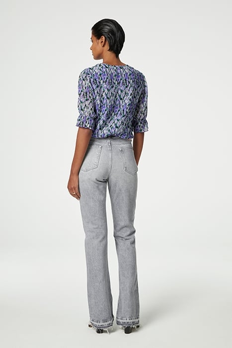 PAULA TOP POPPY PURPLE/CREAM W 3