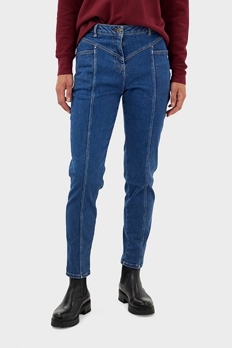 TROUSER WOVEN LONG 24001858 MID BLUE DENIM 5