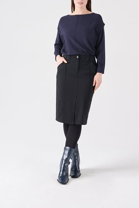 SKIRT JERSEY LONG 26001282 BLACK 2