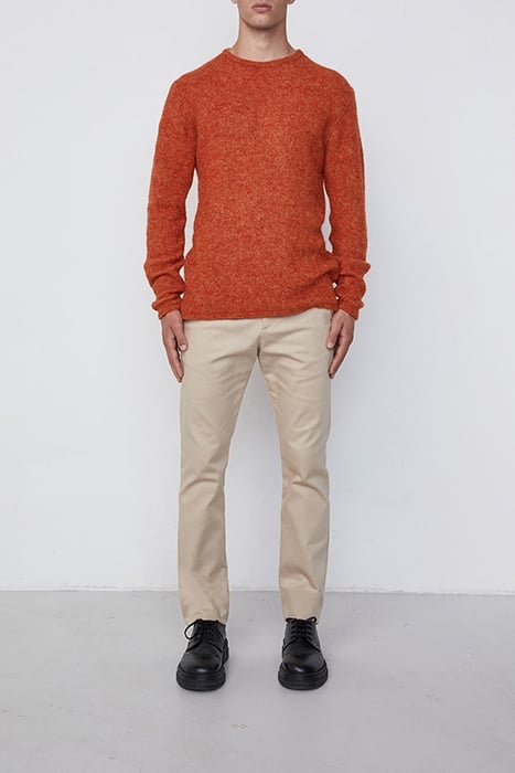 ROUND COLLAR LONGSLEEVES SWEATER ROUILLE CHINE 3