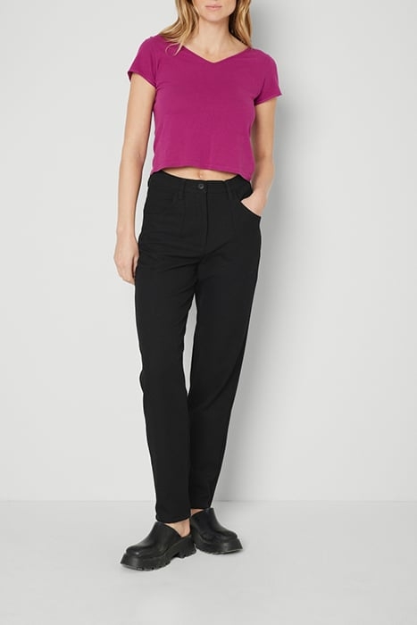 HIGH WAIST STRAIGHT PANTS NOIR 3