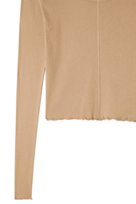 BOAT COLLAR FITTED TEE-SHIRT PRALINE 6