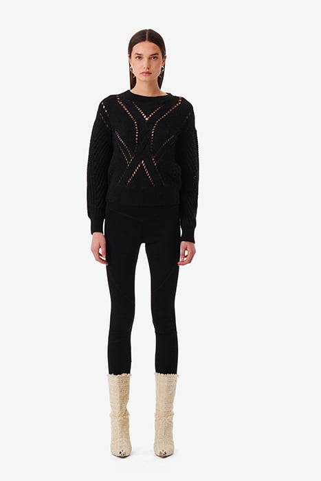 TEODORA KNITTED SWEATER IN BLACK 2