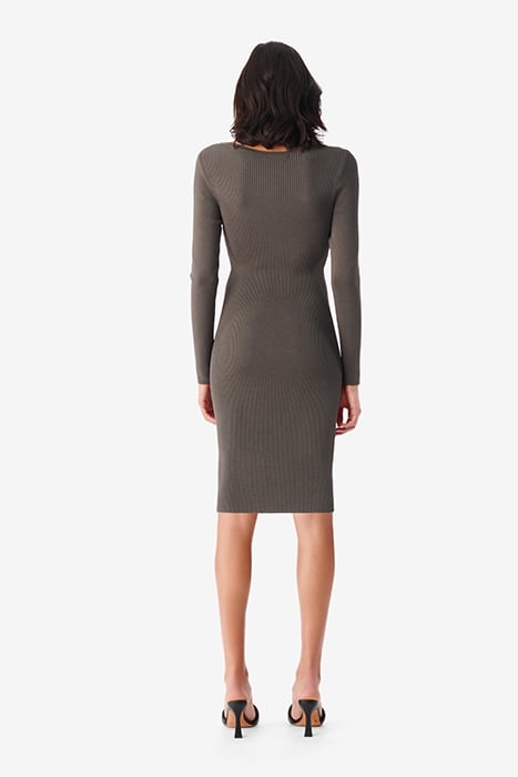EUGENIA DRESS IN STONE GREY 2