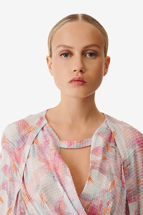 FREDDI BLOUSE IN LIGHT PINK MULTICO 5