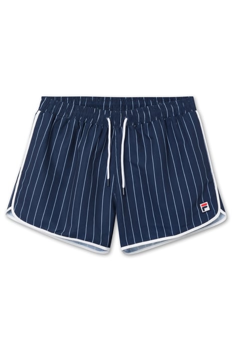 SATOMI AOP SWIM SHORTS BLACK IRIS 1