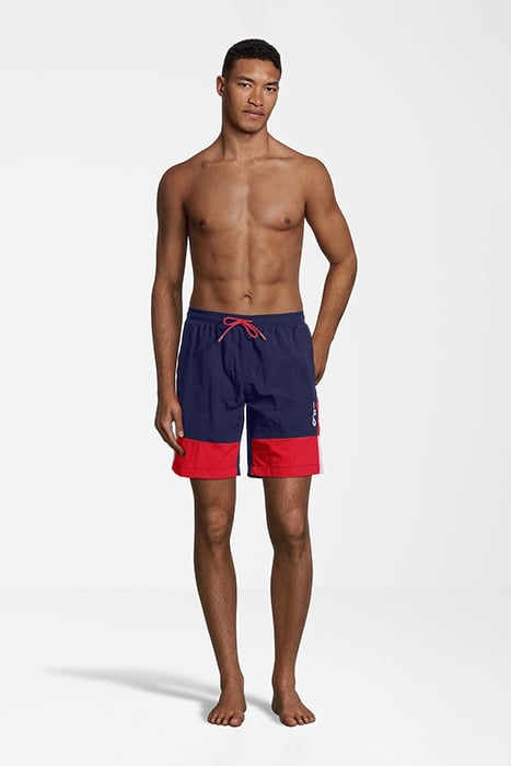 SCIACCA SWIM SHORTS MEDIEVAL BLUE-TRUE RED-BRIGHT WHITE 3