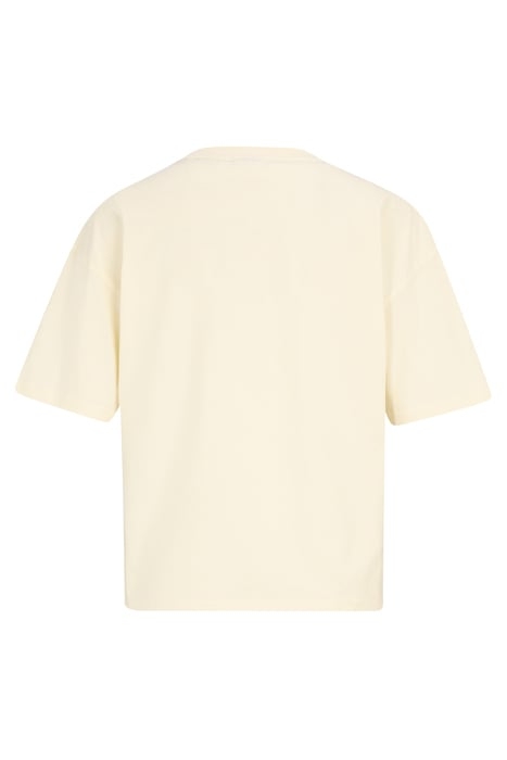 BELL CROPPED GRAPHIC TEE ANTIQUE WHITE 2