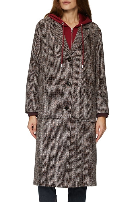 S.OLIVER JACKETS OUTDOOR RED-HERRINGBONE 1