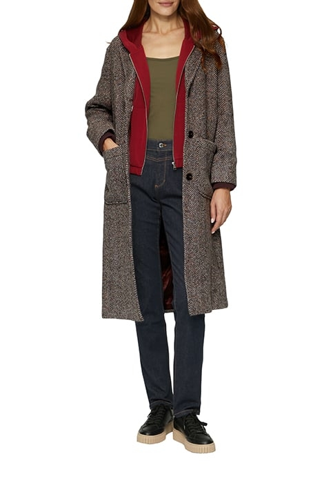 S.OLIVER JACKETS OUTDOOR RED-HERRINGBONE 2