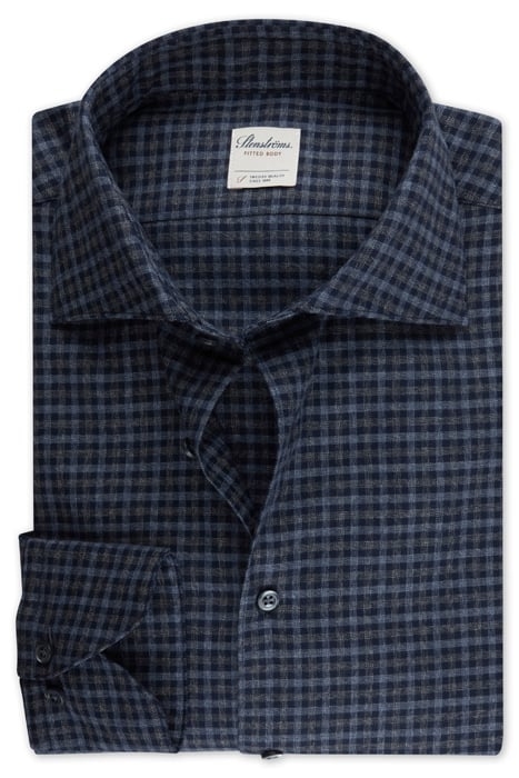 FITTED BODY/90, RC CUFF NAVY CHECK 1