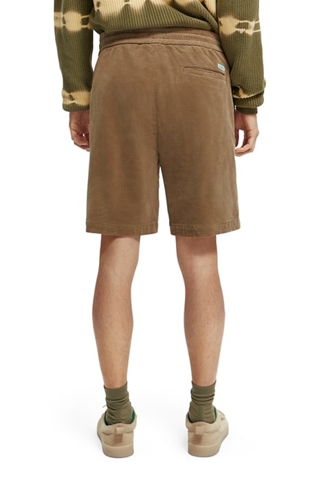 RELAXED-FIT SOFT CORDUROY SHORTS KHAKI 2