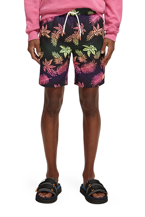 LONG LENGTH - PRINTED SWIMSHORT GRADIENT LEAF AOP 1