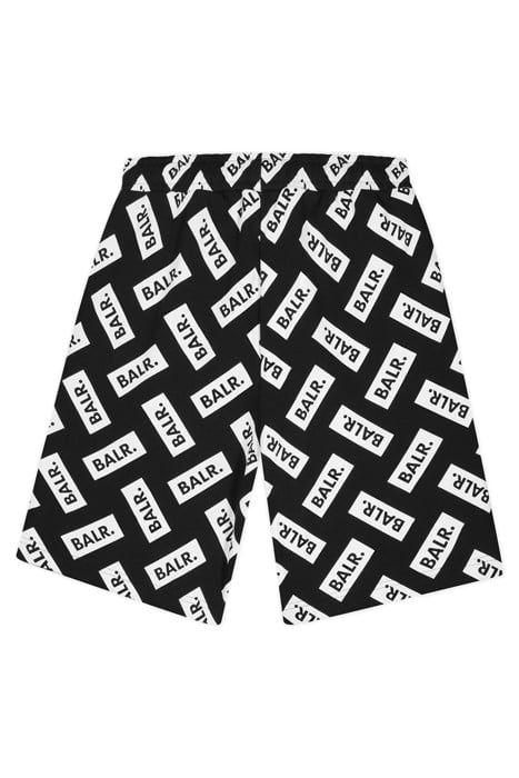 REGULAR CLUB AOP SHORTS JET BLACK/BRIGHT WHITE 2