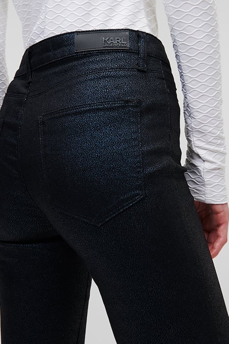SHINY SKINNY DENIM PANTS METALIC 6