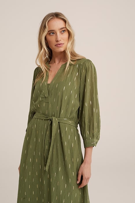 DRESS MID LENGTH OLIVE GREEN 4
