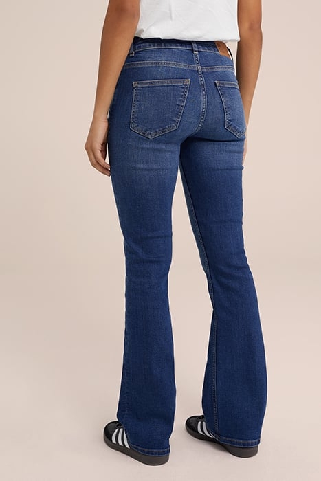 5-POCKET MID WAIST DARK BLUE 2