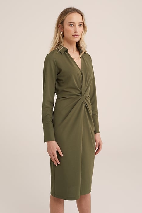 DRESS MIDI ARMY GREEN 1