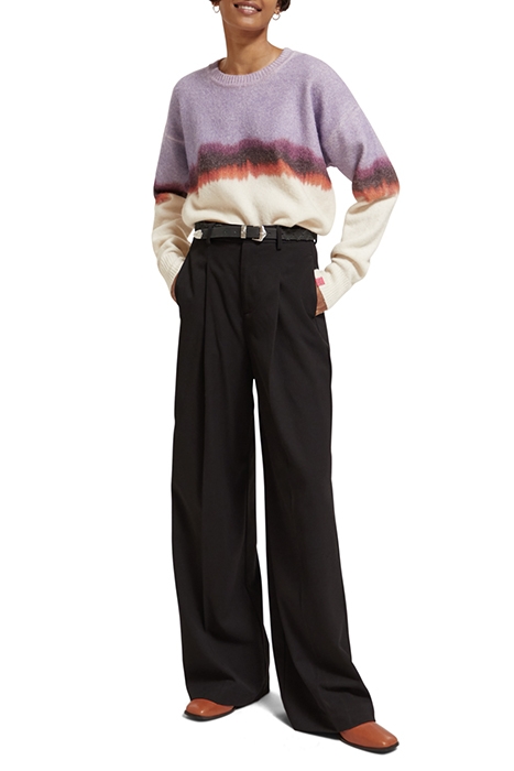 FUZZY COLOURBLOCK PULLOVER PURPLE OFFWHITE GRADIENT 3