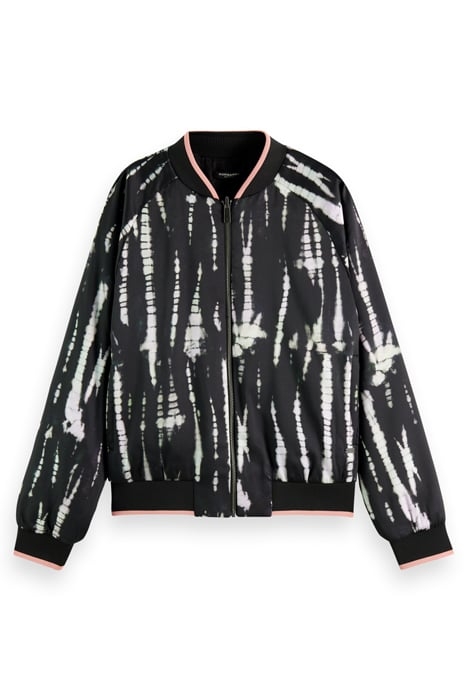 REVERSIBLE PRINTED BOMBER TIE DYE ROPE 3