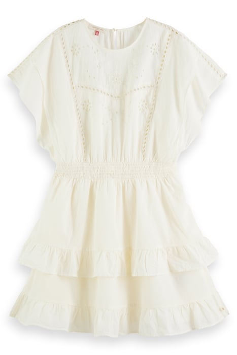 MINI DRESS WITH BRODERIE ANGLAISE SOFT ICE 3