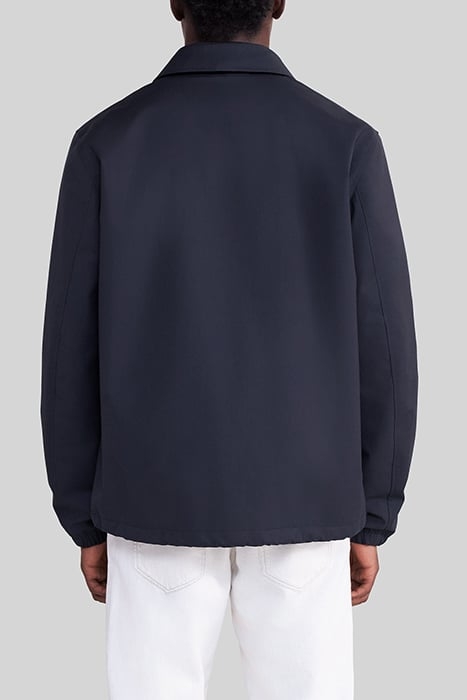 NAVY DOUBLE-COLLAR WATERPROOF BREATHABLE JACKET 2