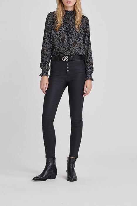 BLUE LENZING™ ECOVERO™ PANTHER-PRINT TOP 3