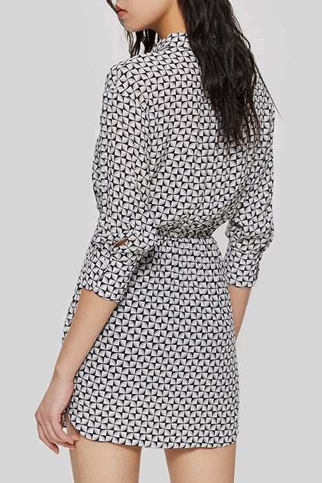 OFF-WHITE GEOMETRIC PRINT DRESS 2