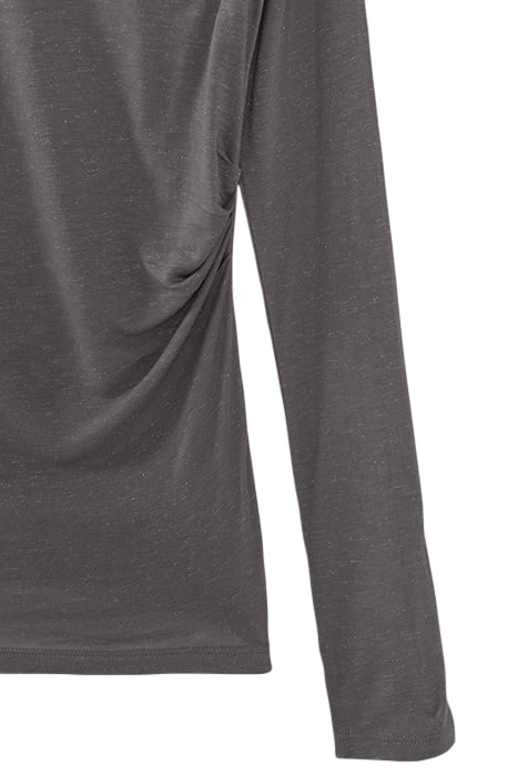 GREY T-SHIRT WITH MICROBEADS ON SHOULDERS 7