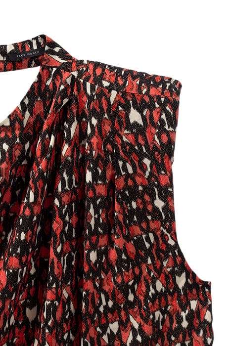 BLACK TOP WITH IKAT PRINT 6