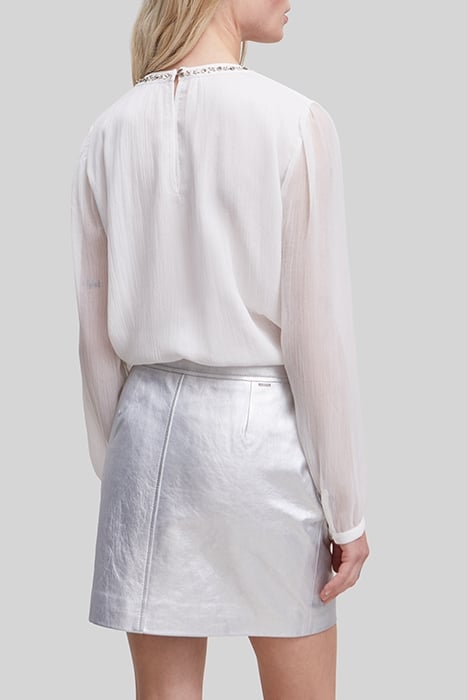 OFF-WHITE BLOUSE WITH BEAD EMBROIDERY 2