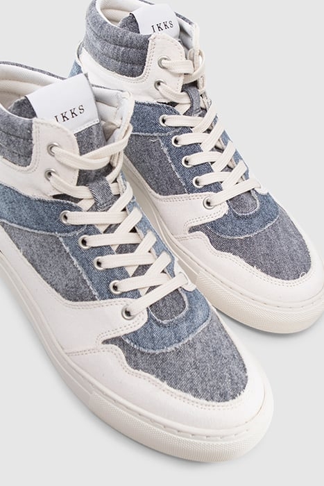 BLUE DENIM CANVAS TRAINERS 6