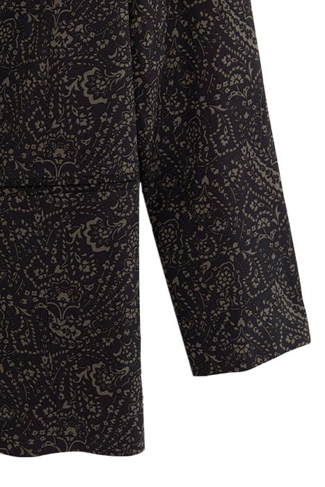 KHAKI LENZING™ ECOVERO™ FLORAL PAISLEY JACKET 6