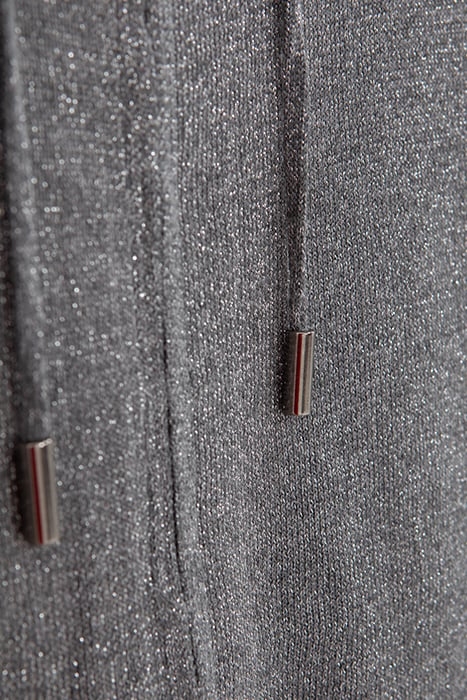 SILVER LUREX KNIT MID-LENGTH CARDIGAN 5