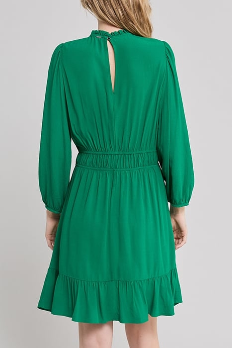 MINT UPCYCLED DRESS WITH RUFF COLLAR 2